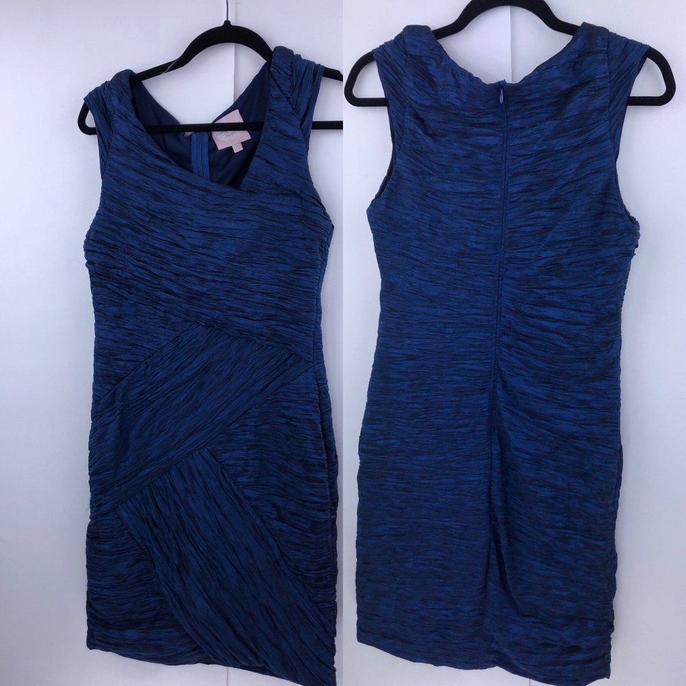 Romeo + Juliet Couture Blue Runched Dress